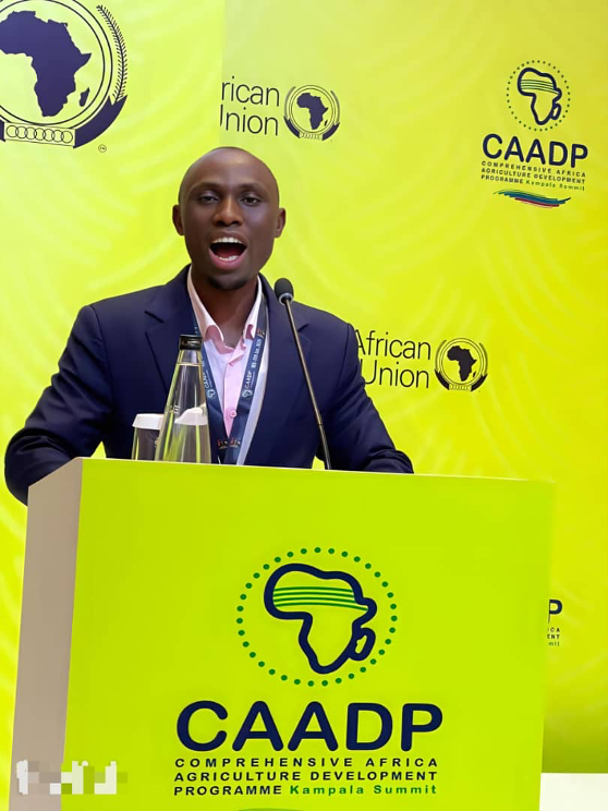 CAADP Kampala Summit – speaker at podium